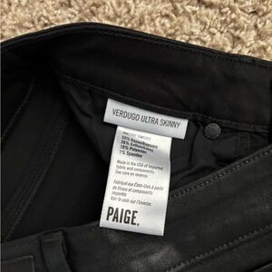 PAIGE Black Denim Jeans